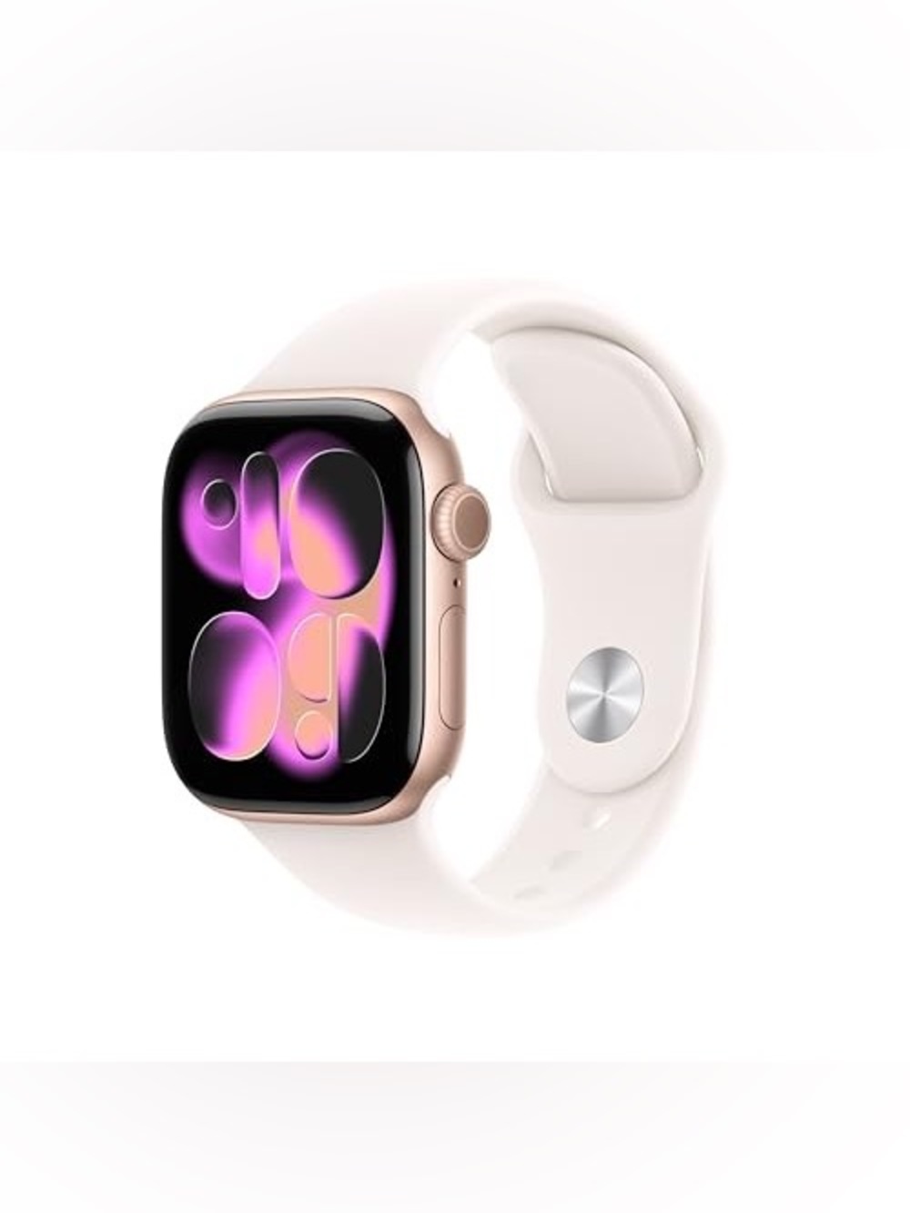 NEW Apple Watch Series 11 Smartwatch Rose Gold Case Light Blush Sports Band